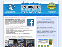 Tablet Screenshot of powerplumbinginc.com